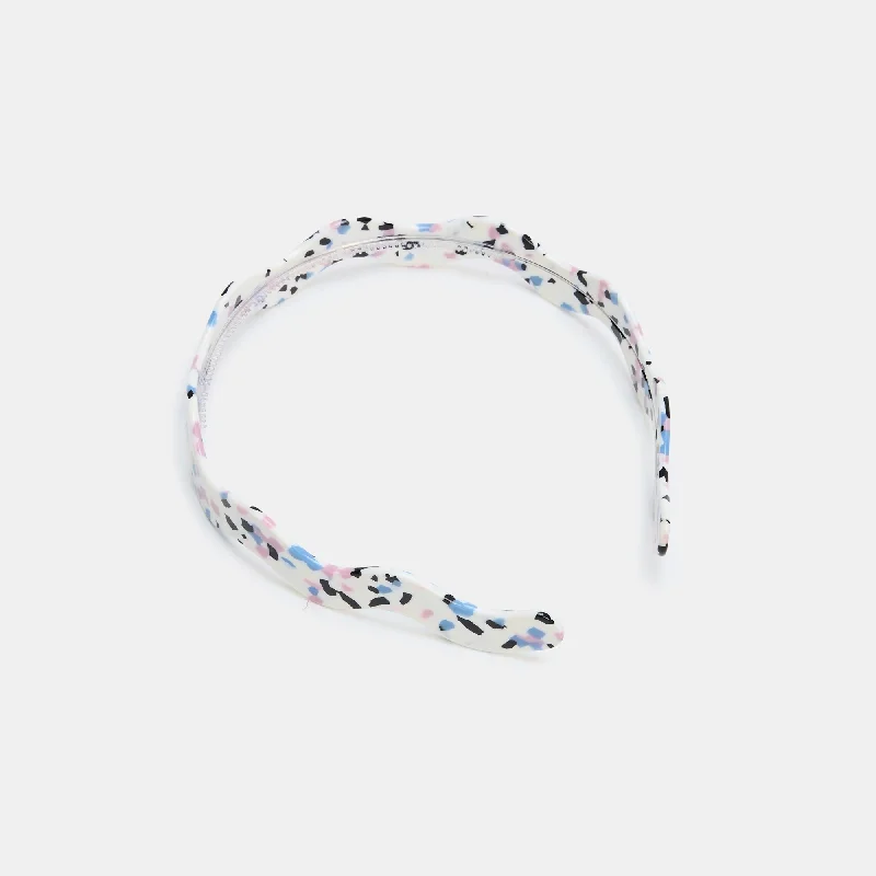 Wavy Headband in Terrazzo