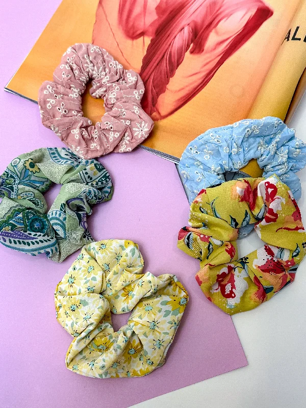 Spring Hair Scrunchies