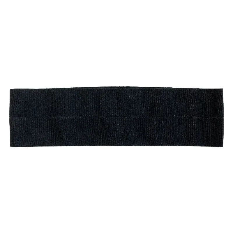 Infinity Headband in Black Satin