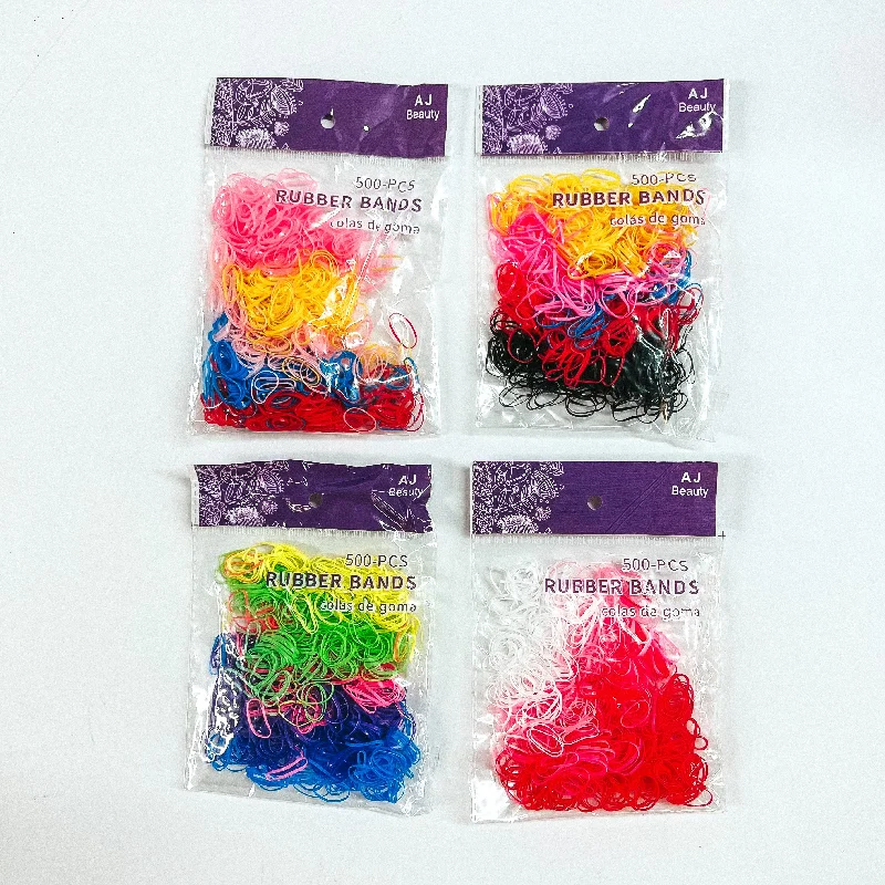 Buy 3 for $10 | Set of 500 | Assortment of Tiny Hair Ties in Various Colors