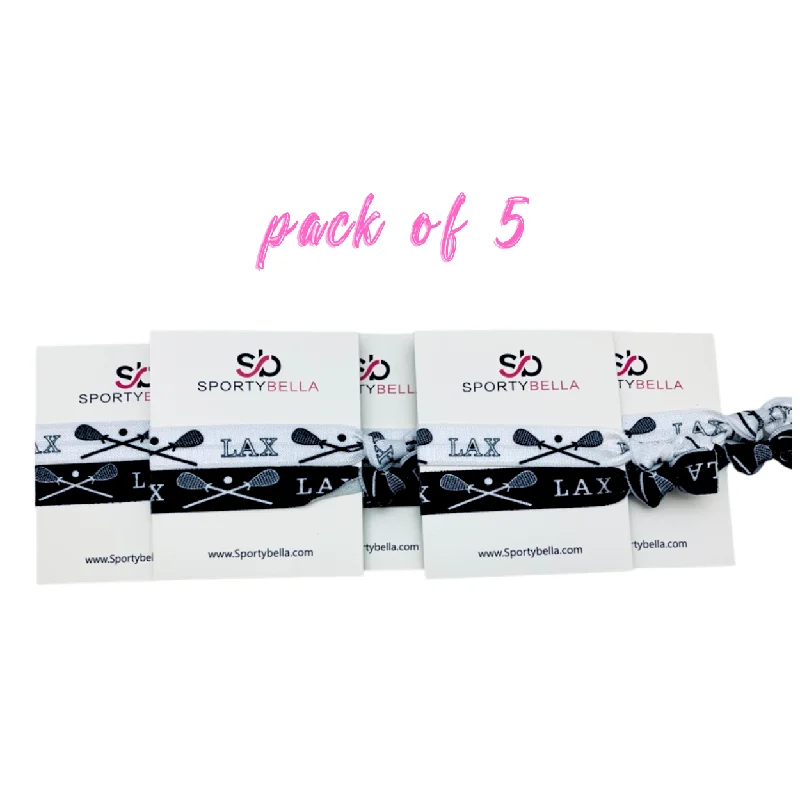 Lacrosse Hair Ties Set- 5 pack