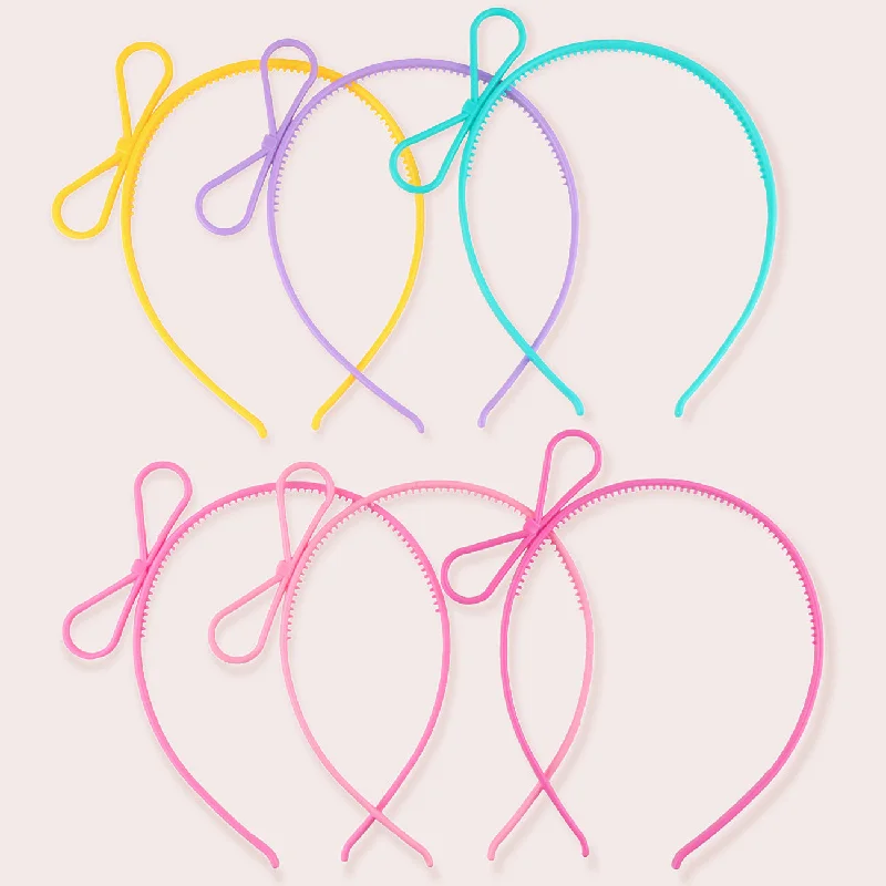 Wholesale Plastic Bow Headband DIY Hair Accessories For Kids