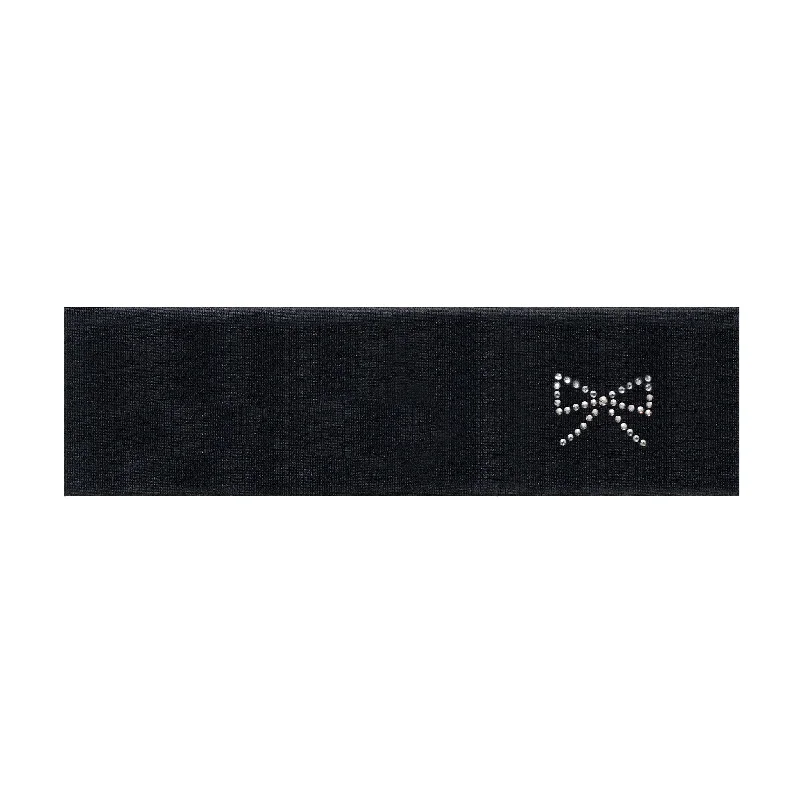 Bow Headband in Noir