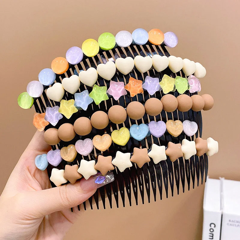 Wholesale Acrylic Love Long Hair Comb Hair Clip