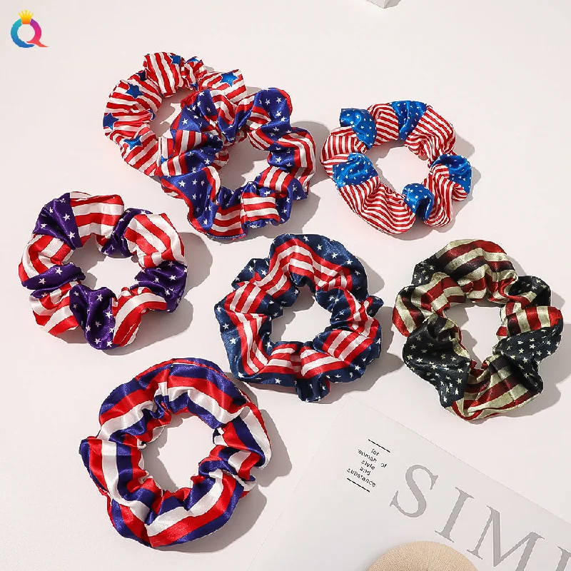 Wholesale American Flag Hair Tie