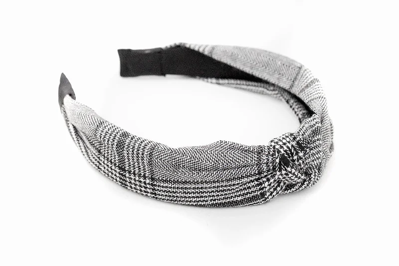 Boyfriend Plaid Knotted Headband