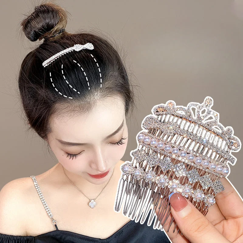 Wholesale Zircon Pearl Hair Comb Disk Bow Hair Clips