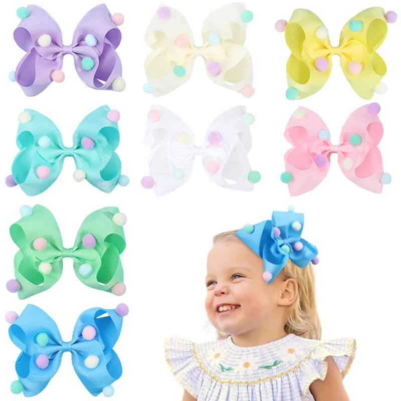 Wholesale Fabric Children's Bow Hair Clips