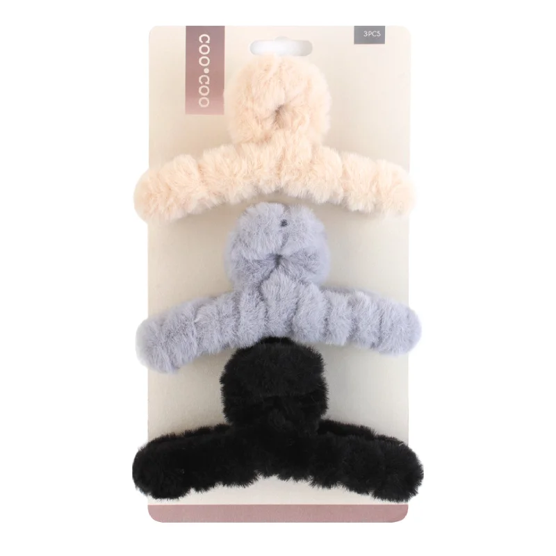 Coo Coo Fuzzy Claw Clip 3pcs