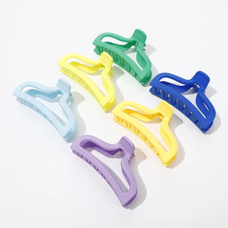 Wholesale 10PCS Plastic Candy Color Hanger Style High Ponytail Gripper