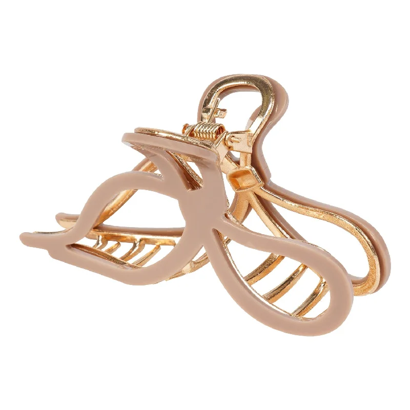 Sol Ribbon Claw Clip Brown