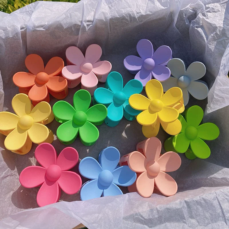 Wholesale Plastic Big Flower Hair Clip