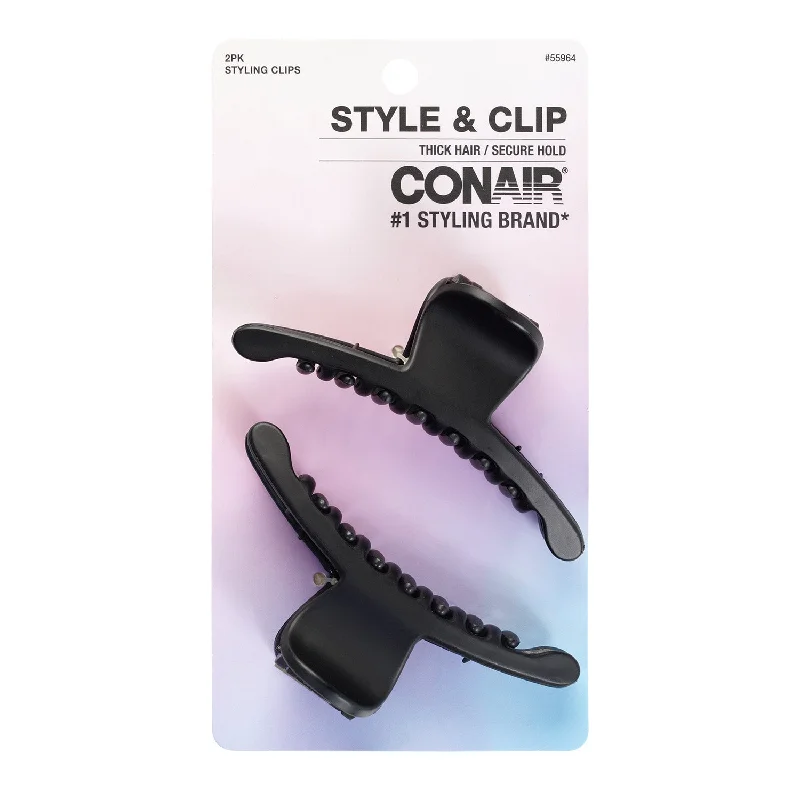 Conair Clip & Hold Jaw Clip Set 2pcs