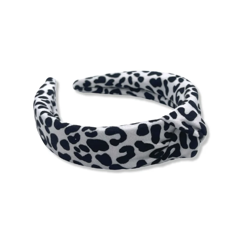 White Leopard Hard Headband