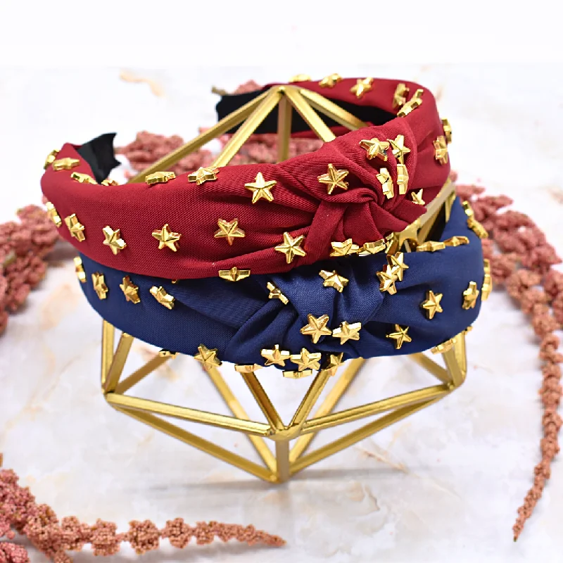 Gold star headband