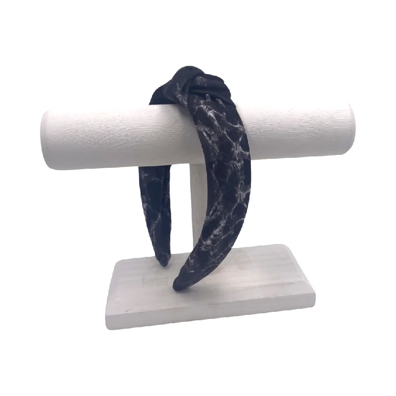 Black Marble Hard Headband