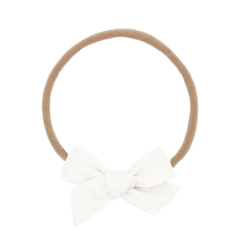 Linen Bow Headband - Medium