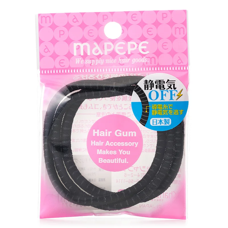 Mapepe Hair Tie Antistatic 3pcs Black