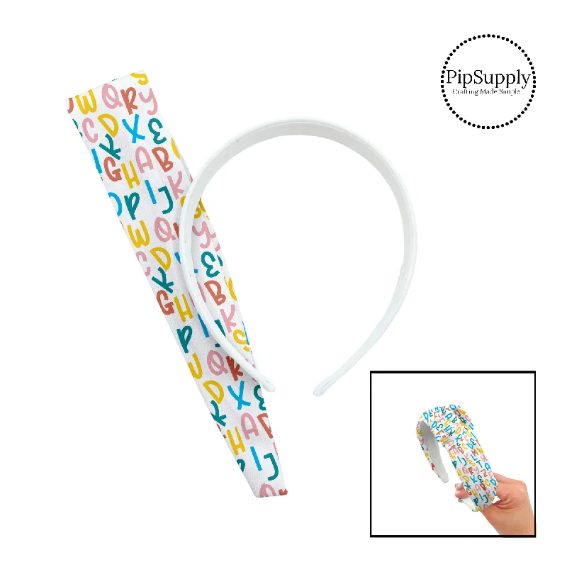 Multi Colored Alphabet DIY Knotted Headband Kit