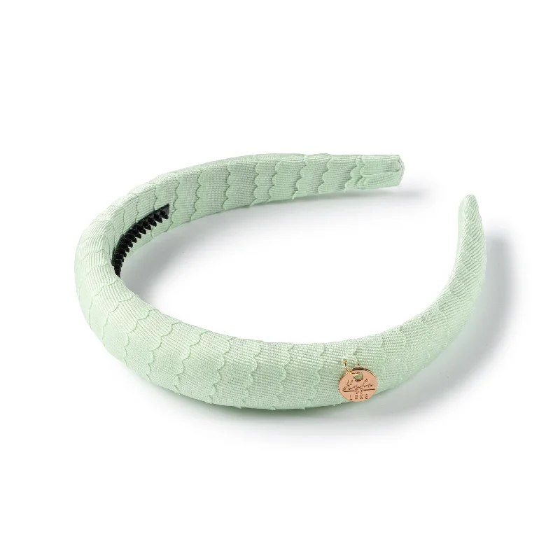 Halo Luxe Ava Scalloped Headband - Solid Mint