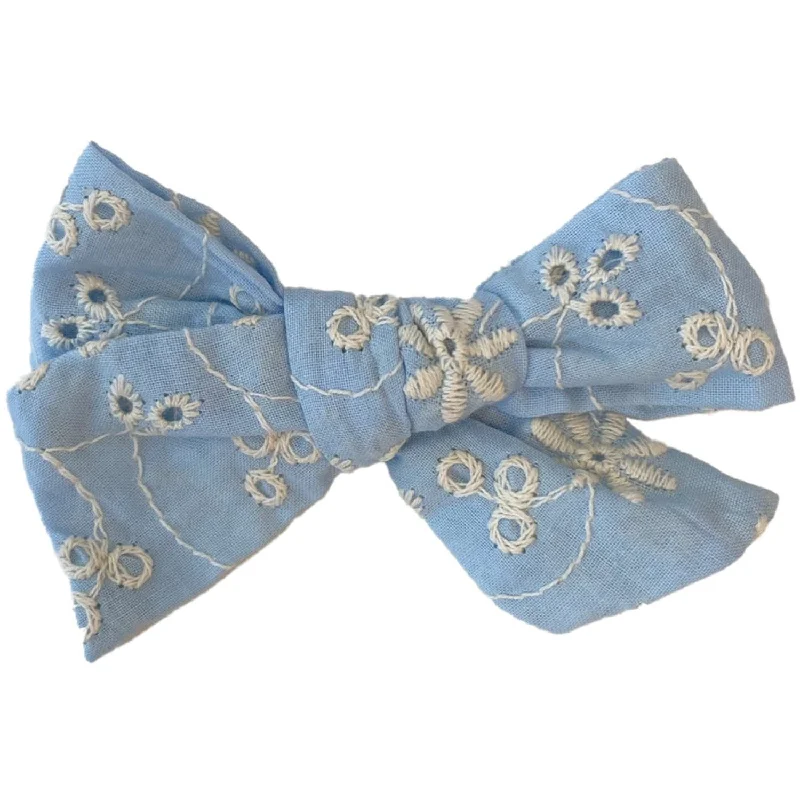 Bow's by Stær Cornelia Bow - Light Blue Embroidered