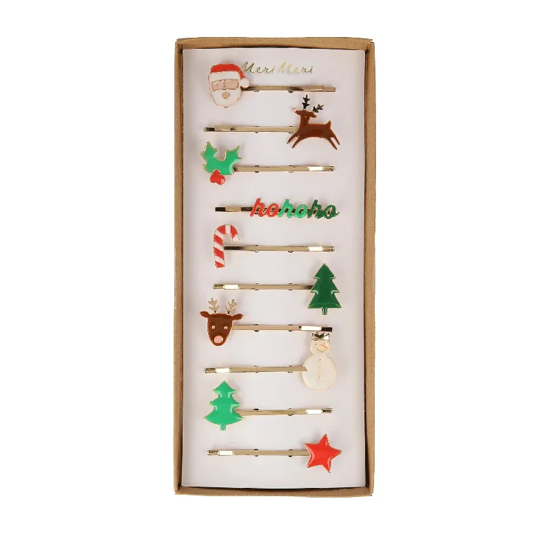 Christmas Enamel Hair Slides