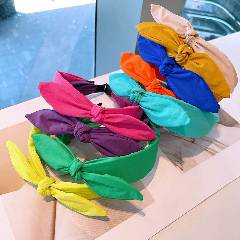 Wholesale Colorful Dopamine Bow Headbands