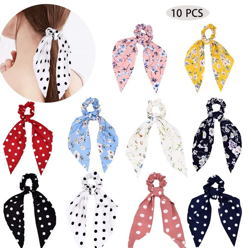 Wholesale Floral Fabrics Large Intestine Hair Bands