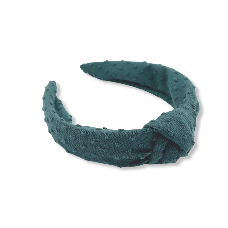 Spring Green Dotted Hard Headband