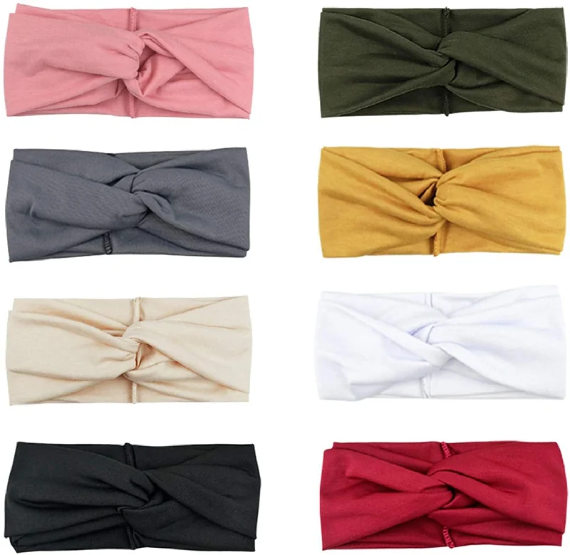 Wholesale Elastic Sports Sweat Absorbent Fabric Headband