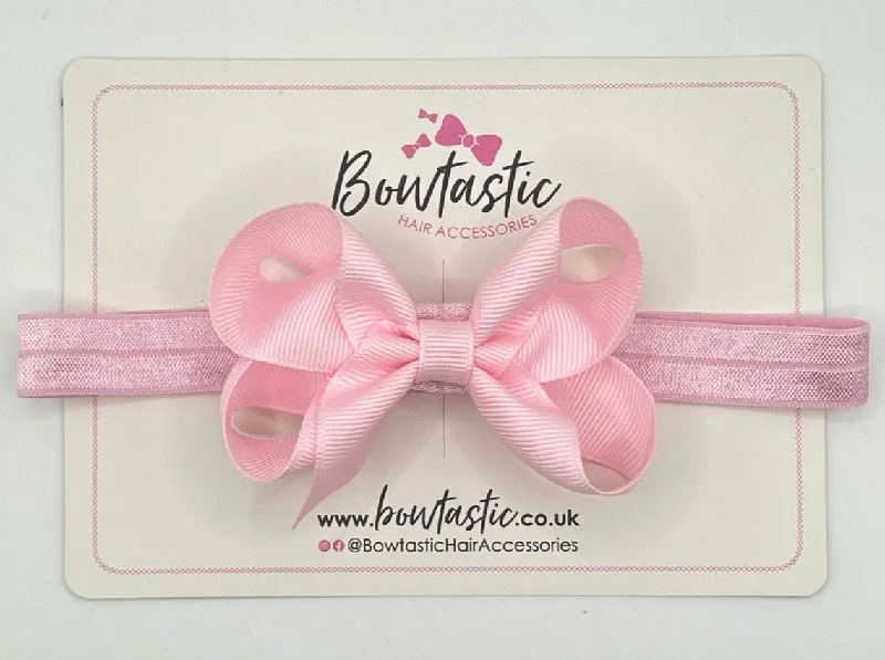 3.5 Inch Baby Headband - Pearl Pink