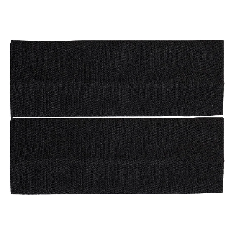 Pastel Collection Wide Wrap Headband Black 2pcs