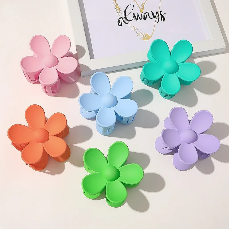 Wholesale Candy Color Flower Hair Clips