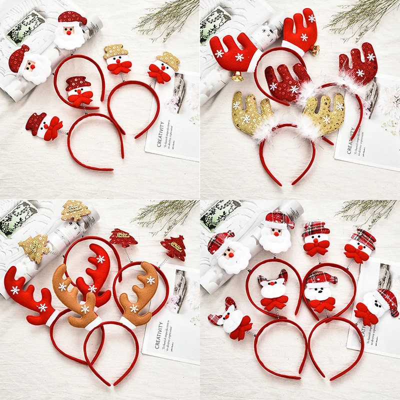 Wholesale Christmas Decorative Cloth Headbands