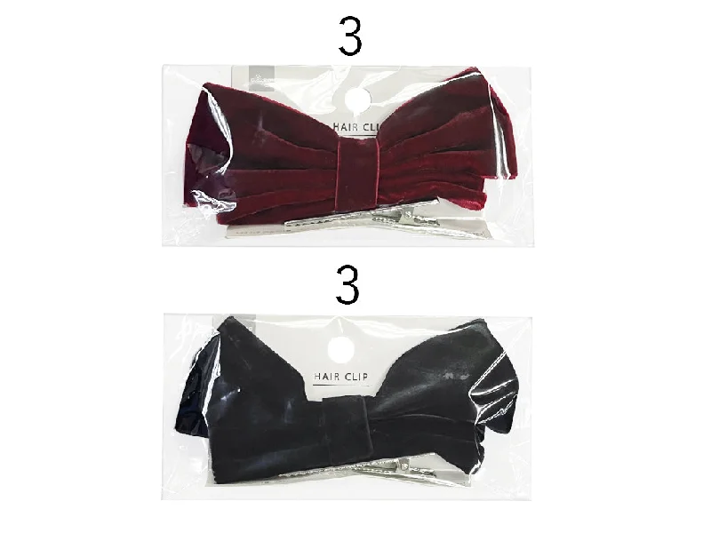 Hair Clip - Velvety - Ribbon-