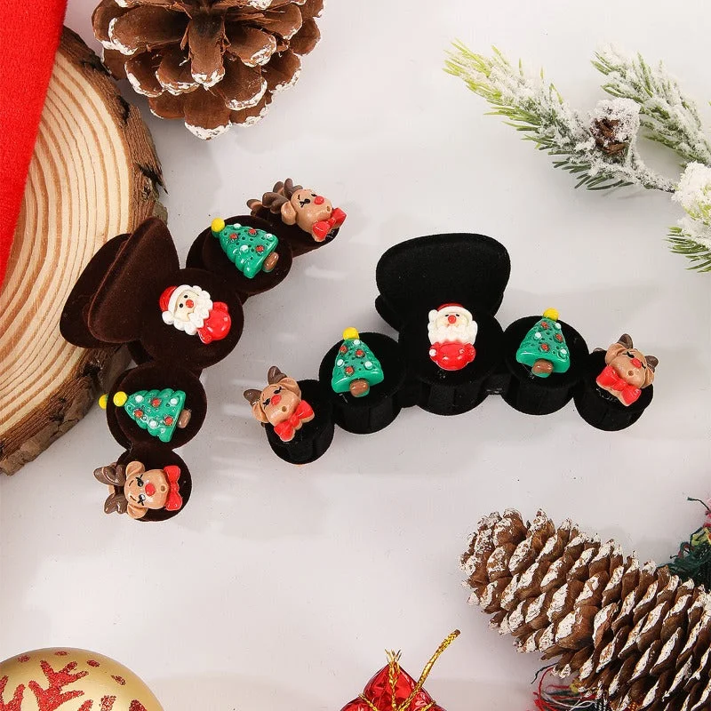 Wholesale Christmas Snowman Elk Autumn/Winter Hair Clips