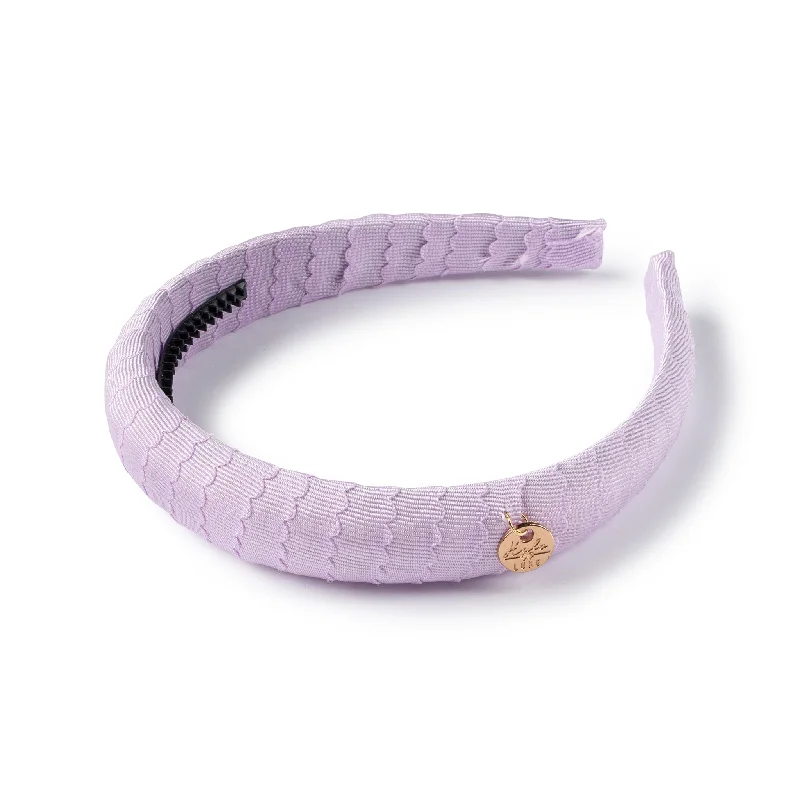 Halo Luxe Ava Scalloped Headband - Solid Lavender