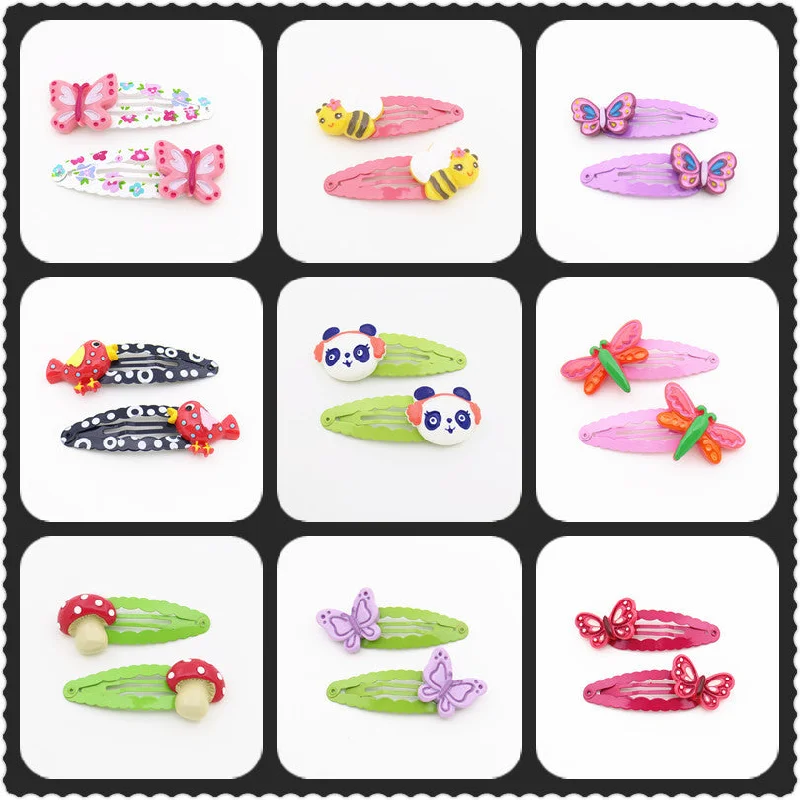 Wholesale Butterfly Animal Bee Hairpin Kids