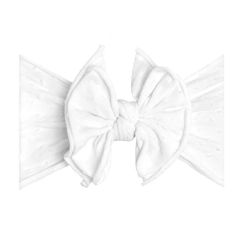 FAB-BOW-LOUS®: white shabby dot