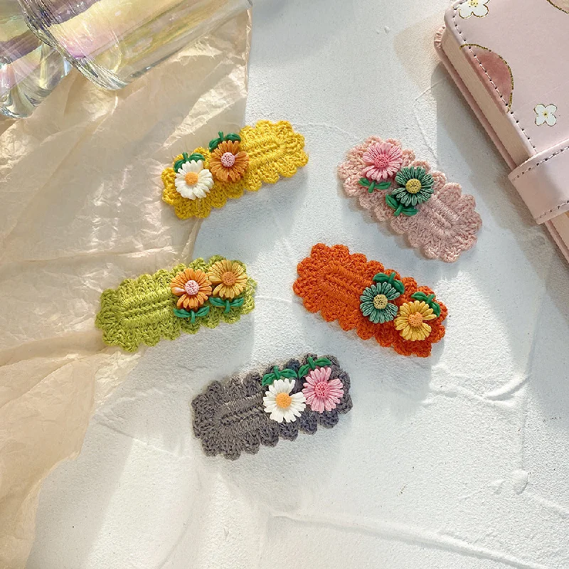 Wholesale children's little daisy headdress side clip bangs clip sweet small hairpin