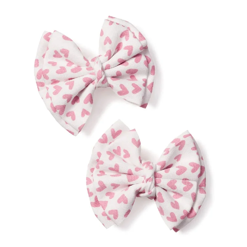 Sweetheart Hair Bows 2 Pack