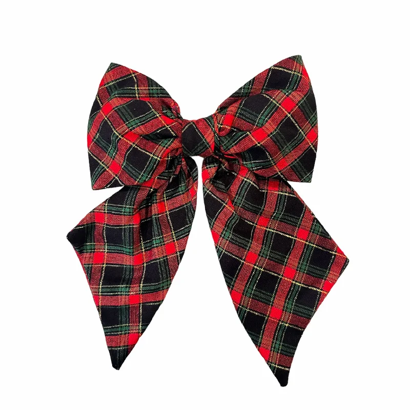 Red and Black Hair Bow