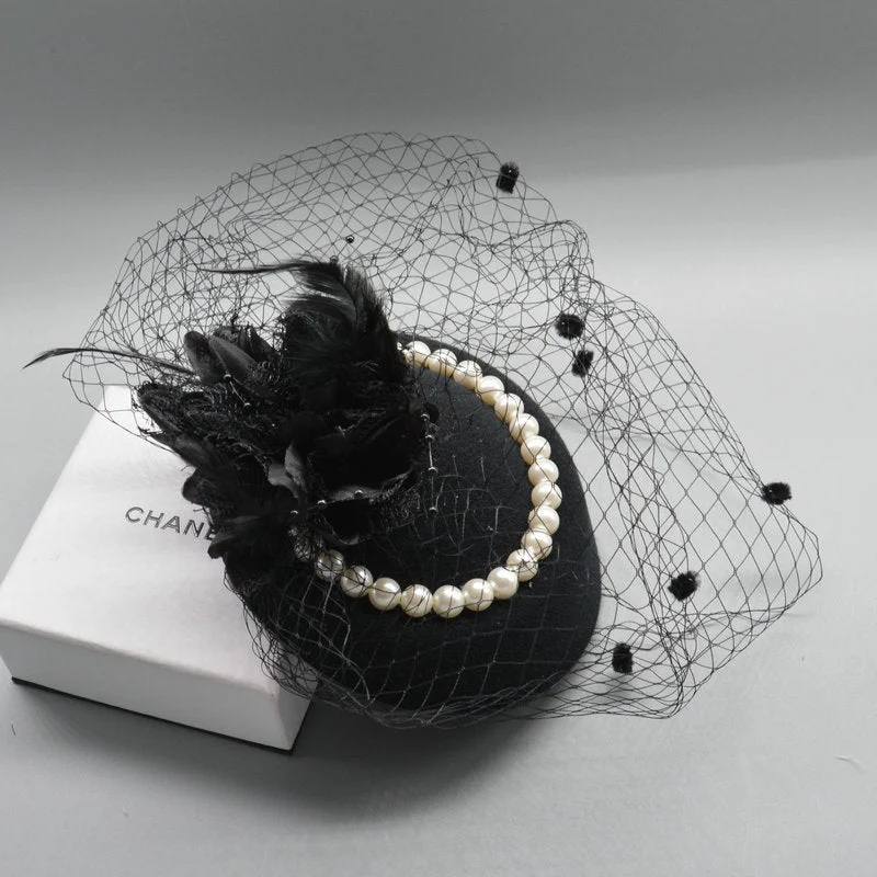 Wholesale Vintage Veil Feathers Hair Clips