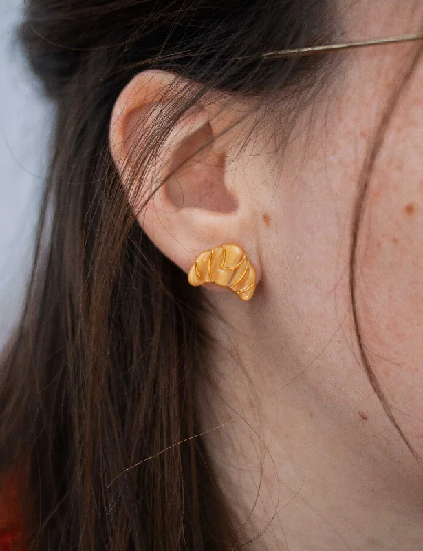 Mini Croissant Stud earrings