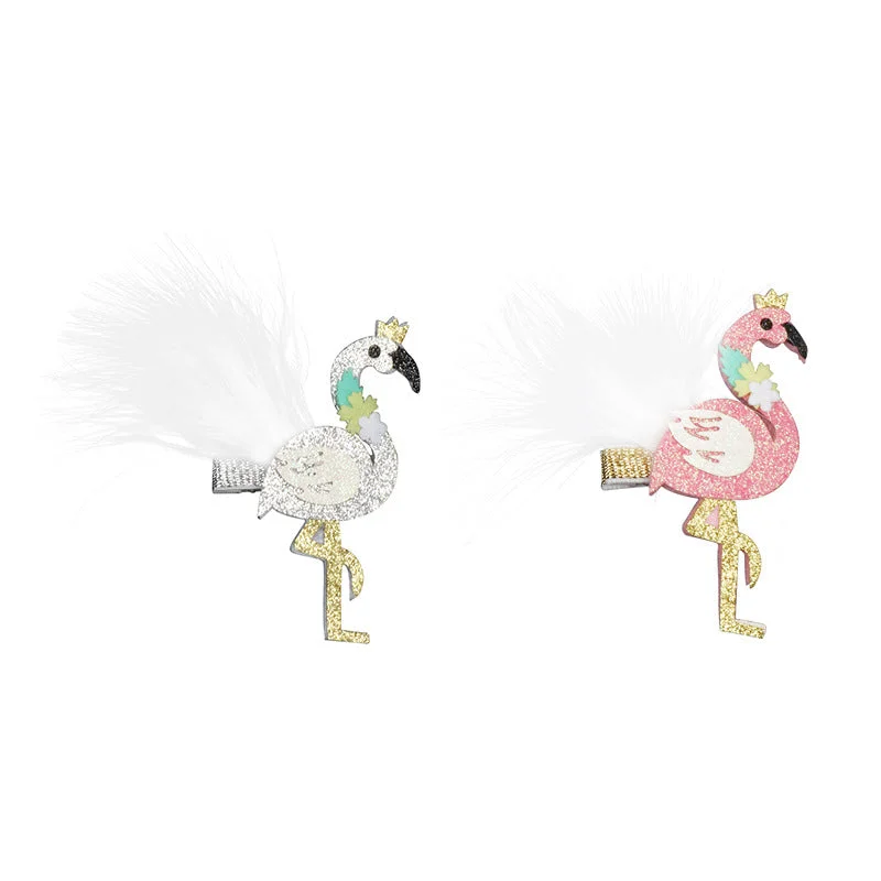 Wholesale Kids Flamingo Hair Clips