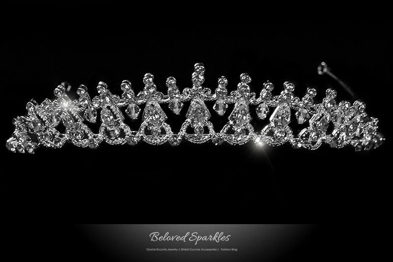 Joanna Art Deco Victorian Swarovski Crystal Tiara.