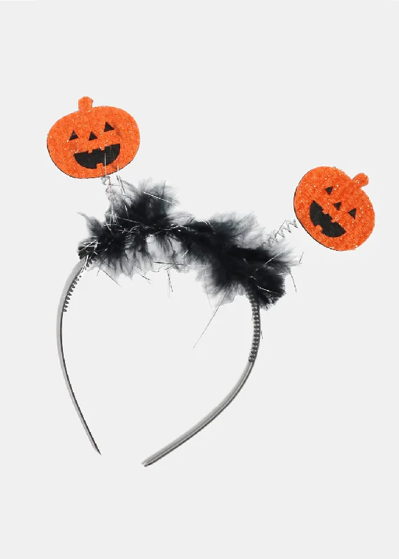 Miss A Halloween Headband - Pumpkin